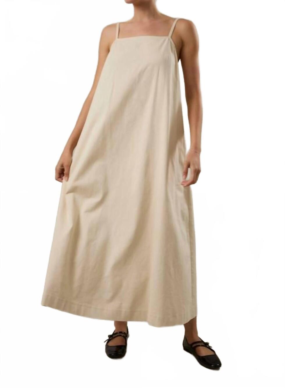 NEW SUNDAY EDITION juliet a-line midi dress in ecru